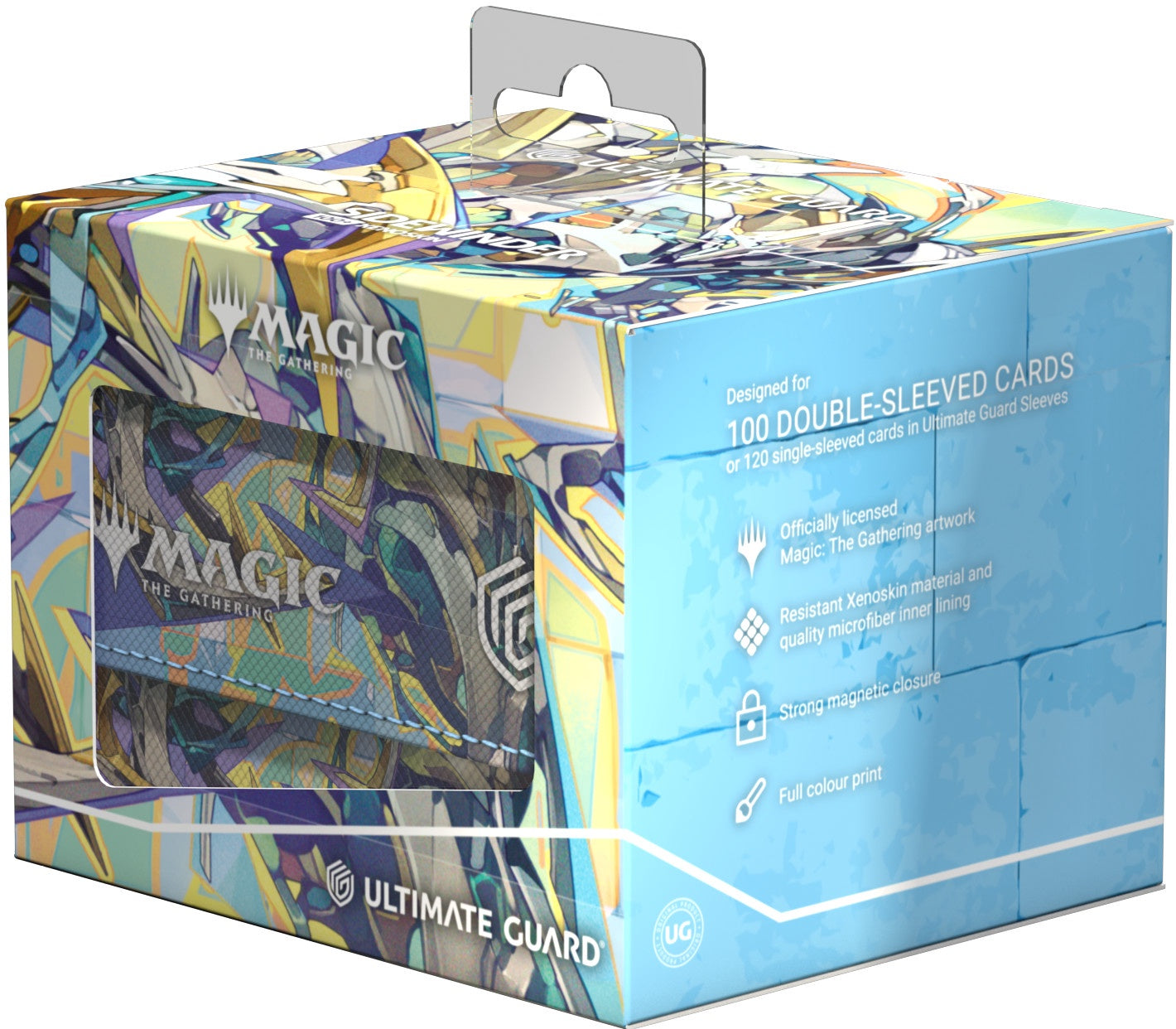 Étui de rangement Ultimate Guard Sidewinder pour plus de 100 cartes Xenoskin MTG Aetherdrift V7