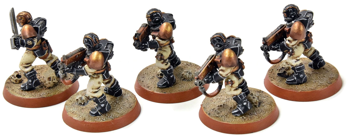 SPACE MARINES 5 Scouts #2 PRO PAINTED Warhammer 40K Alternate heads