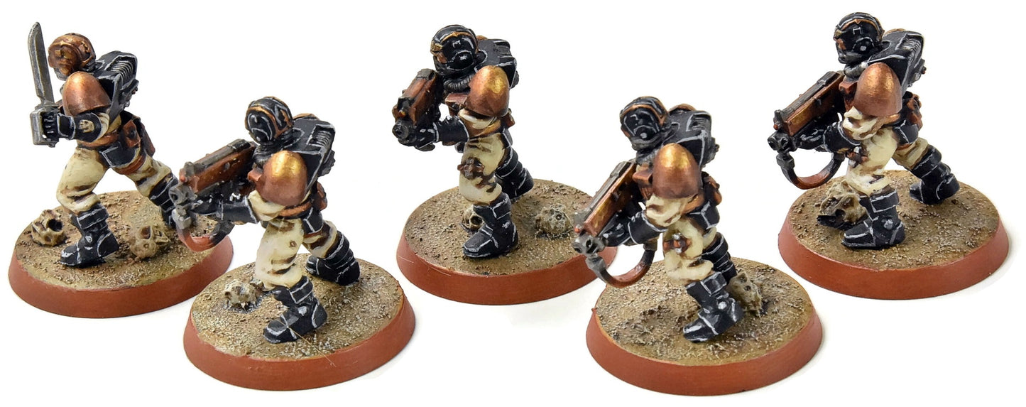SPACE MARINES 5 Scouts #2 PRO PAINTED Warhammer 40K Alternate heads