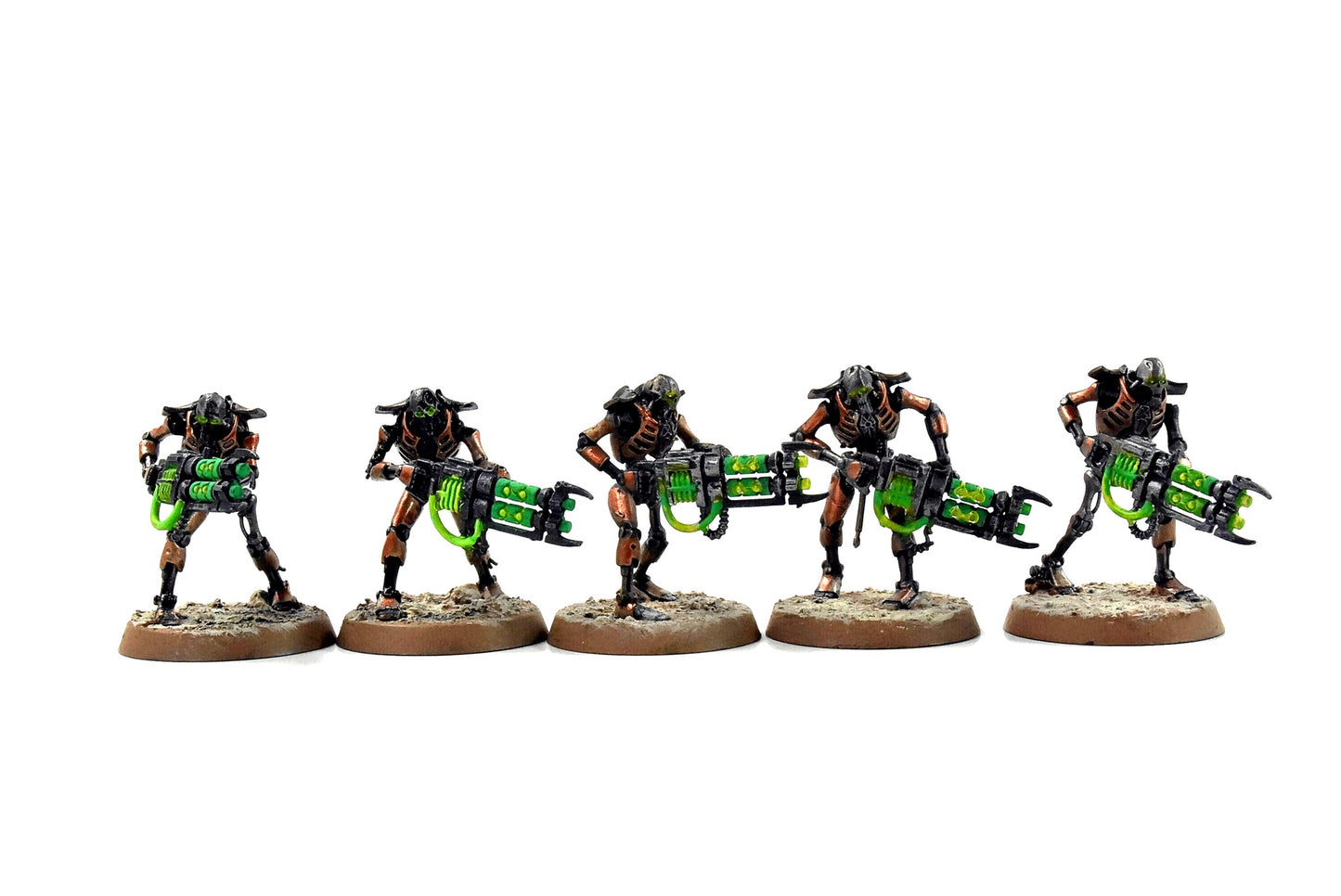 NECRONS 10 Warriors #5 WELL PAINTED Warhammer 40K