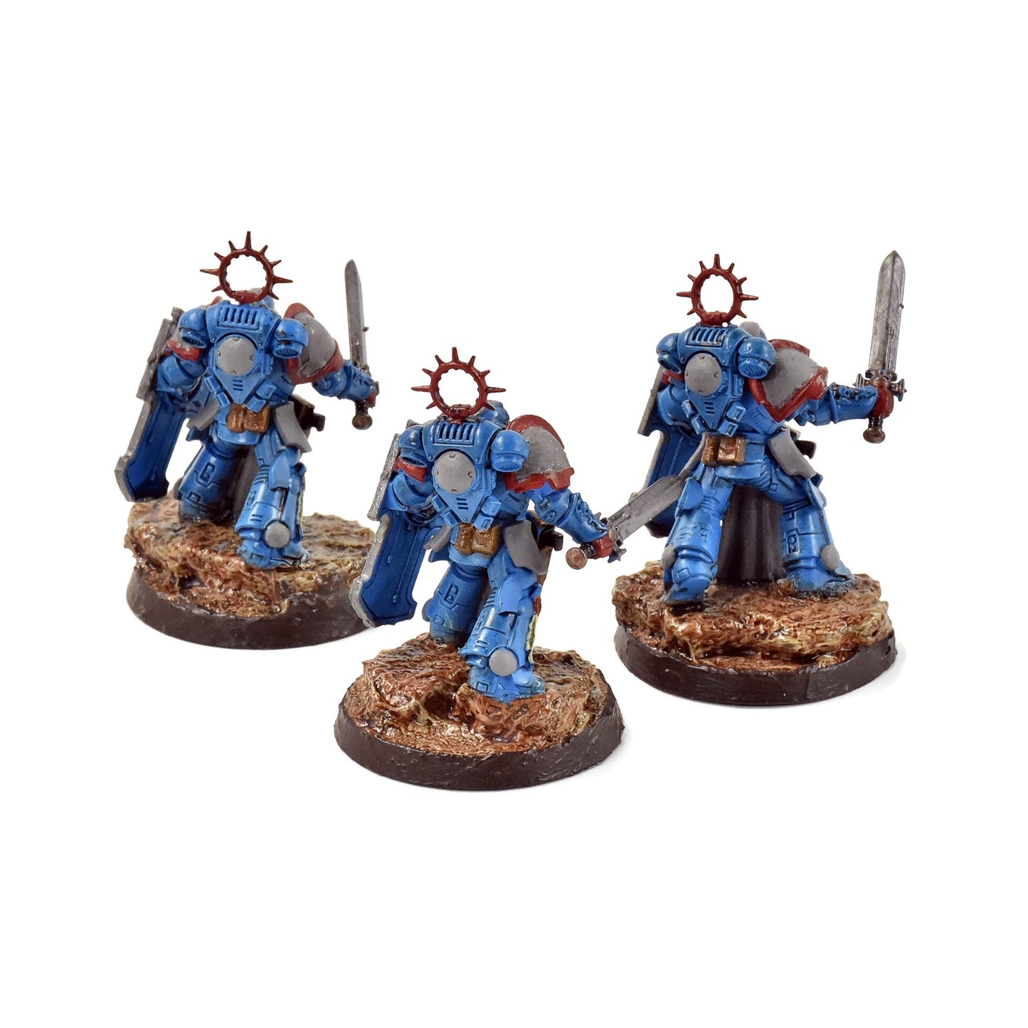 SPACE MARINES 3 Aggressors #1 WELL PAINTED Warhammer 40K