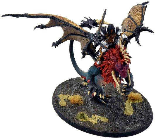 SLAVES TO DARKNESS Chaos Lord On Manticore #1 WELL PAINTED Warhammer Sigmar