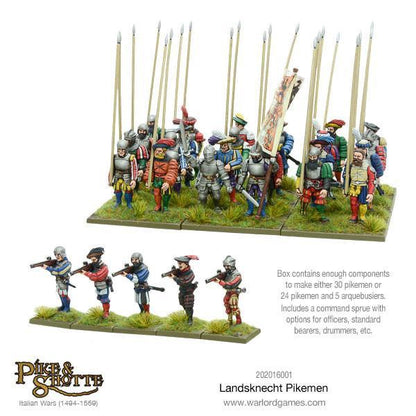 Pike & Shottle Landsknechts Pikemen