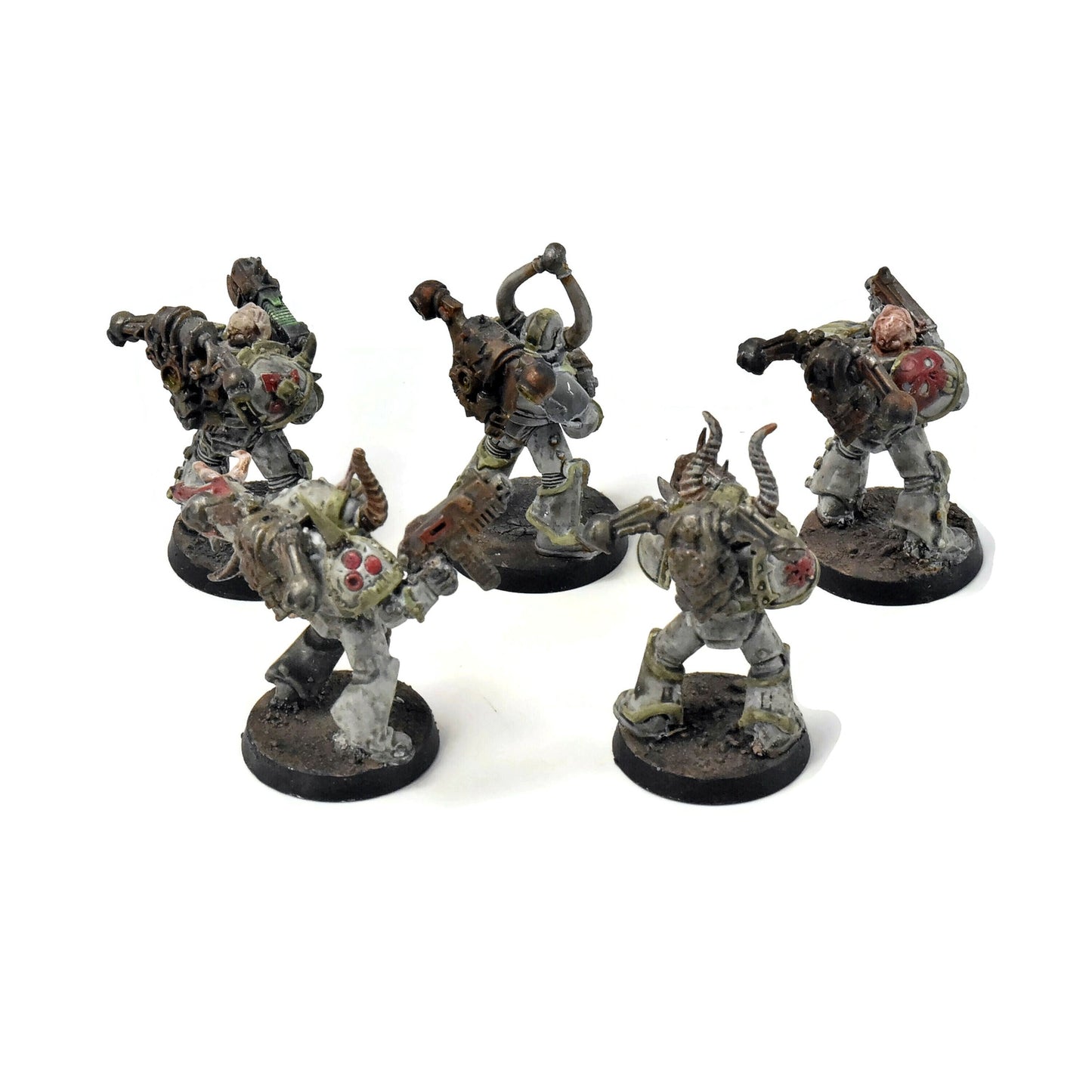 DEATH GUARD 5 Plague Marines #1 WELL PAINTED 40K