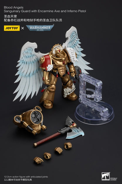 Sanguinary Guard with Encarmine Axe and Inferno Pistol Blood Angels Joy Toy