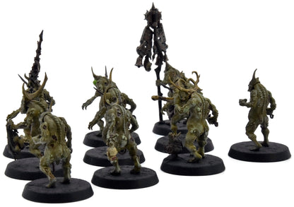 MAGGOTKIN OF NURGLE 10 Plaguebearers #5 WELL PAINTED Warhammer Sigmar