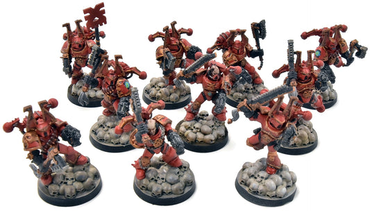 CHAOS SPACE MARINES 10 Khorne Berzerkers OOP #3 Warhammer 40K World Eaters