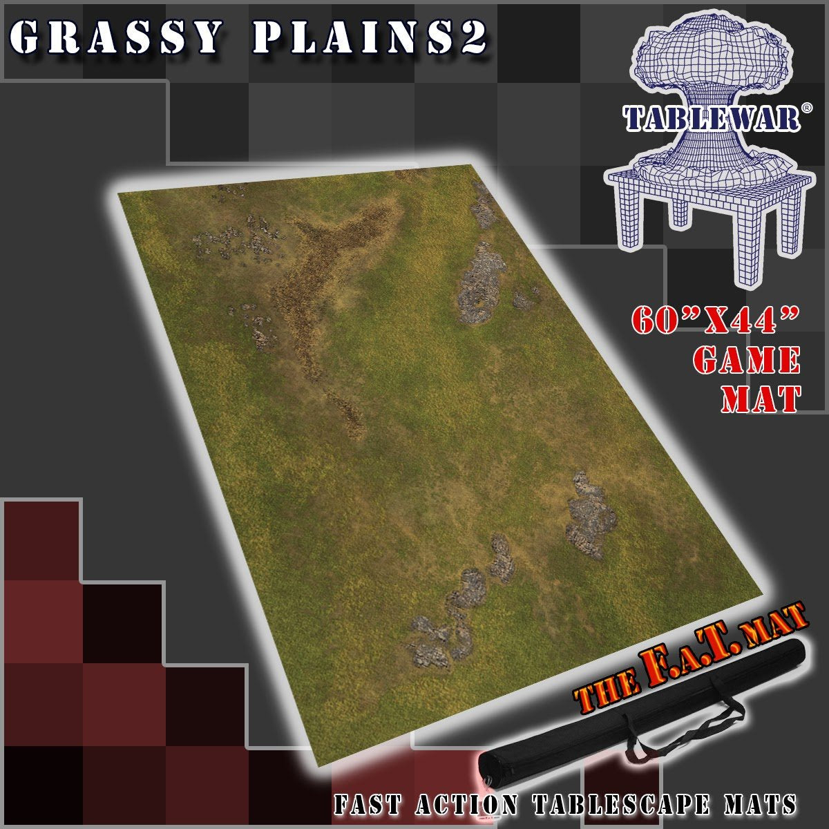 F.A.T. MATS - Grassy Plains 2 60 inches X 44 inches