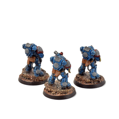 SPACE MARINES 3 Eradicators #2 WELL PAINTED  Warhammer 40K