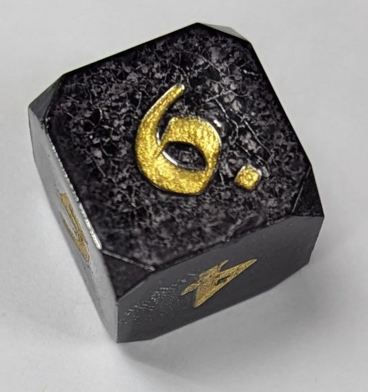 7-die Rpg Set Shadowland With Gold