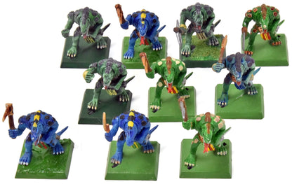 LIZARDMEN 10 Saurus Warriors #2 Classic Sculpt Warhammer Fantasy