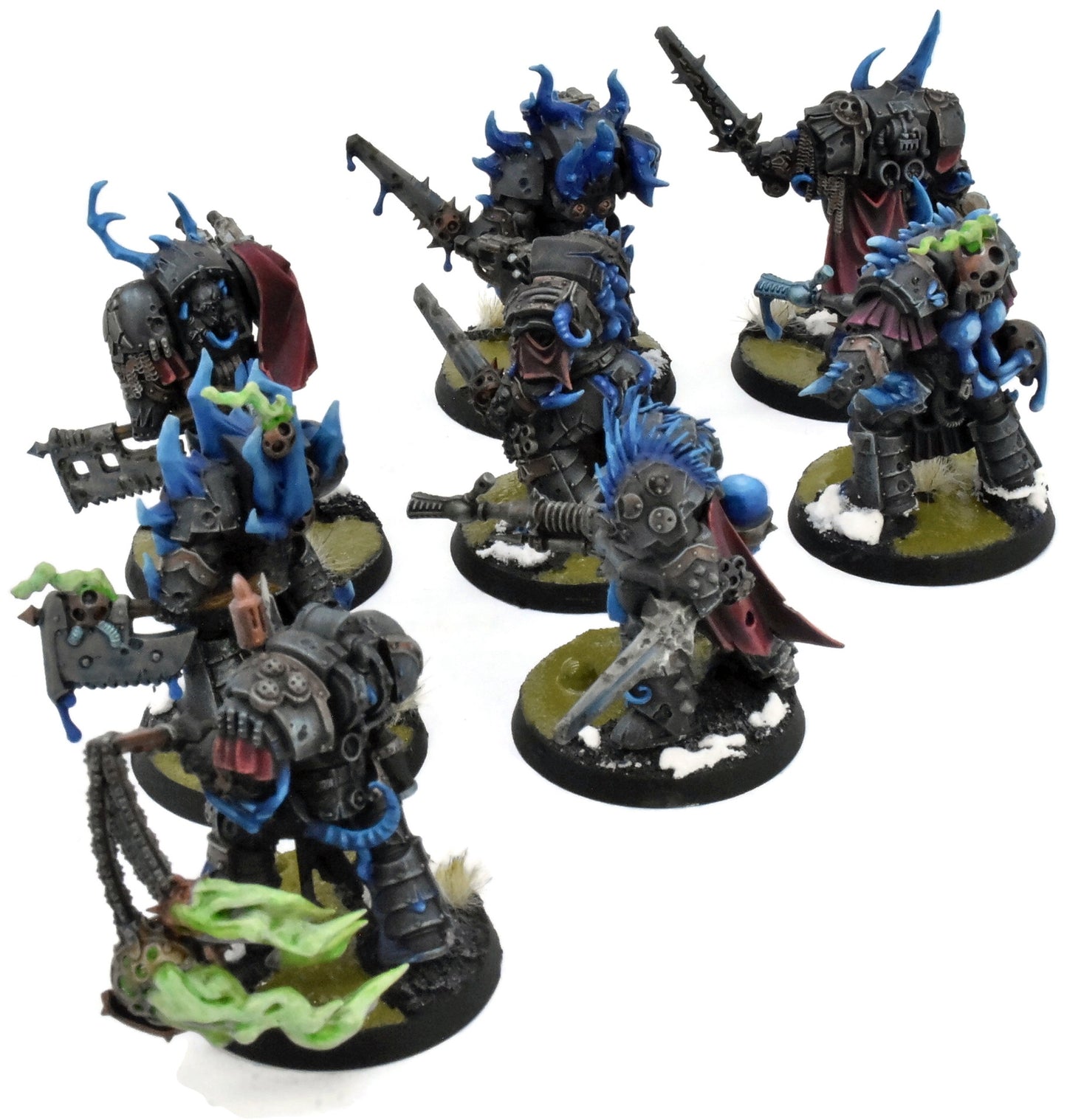 DEATH GUARD 8 Blightlord Terminators #10 PRO PAINTED Warhammer 40K