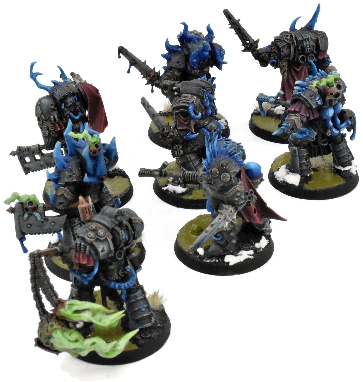 DEATH GUARD 8 Blightlord Terminators #10 PRO PAINTED Warhammer 40K