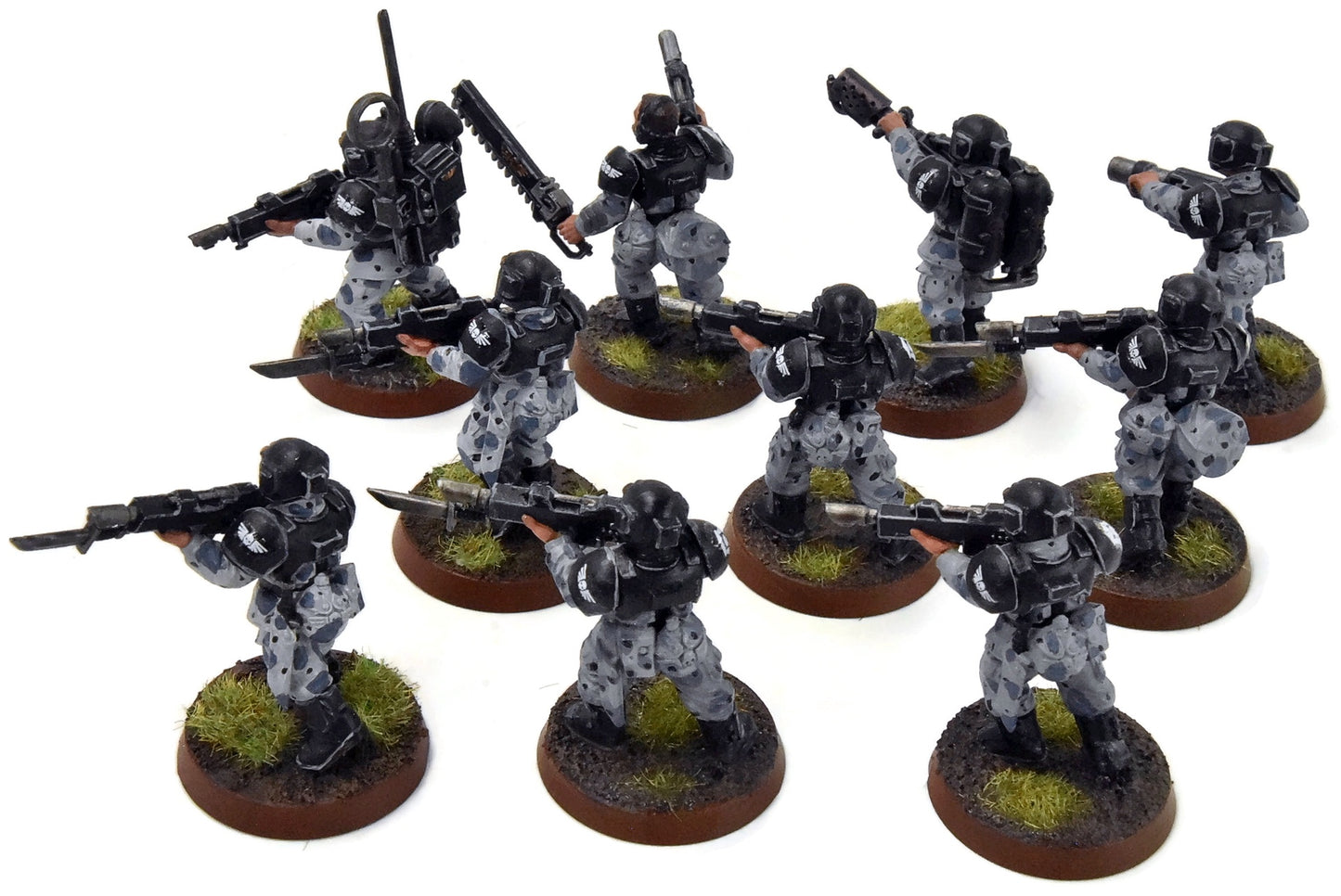 ASTRA MILITARIUM 10 Cadian Shock Troops #14 WELL-PAINTED Warhammer 40K