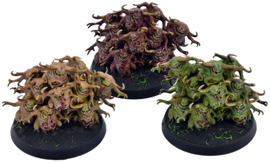 MAGGOTKIN OF NURGLE 3 Nurglings #2 WELL PAINTED Warhammer Sigmar