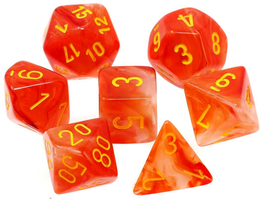 Ghostly Glow 7-Die Set Orange/Yellow