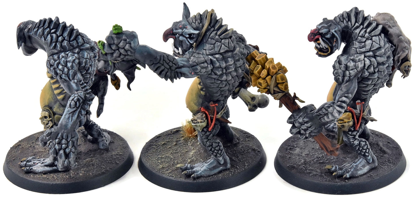 GLOOMSPITE GITZ 3 Rockgut Troggoths #3 WELL PAINTED Sigmar