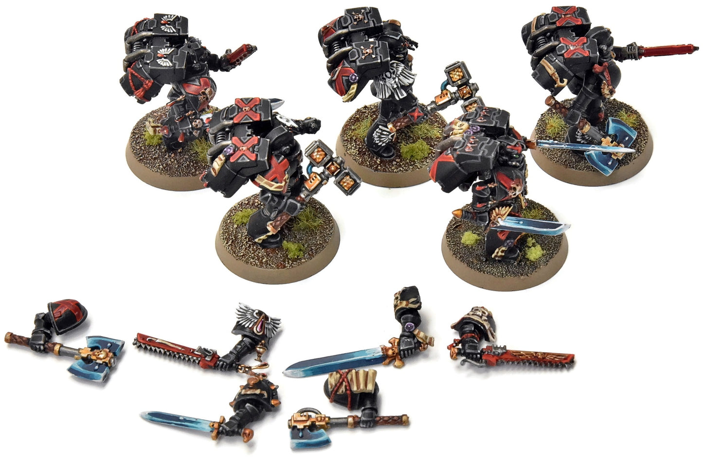 BLOOD ANGELS 5 Death Company With Jump Pack #19 PRO PAINTED Warhammer 40K