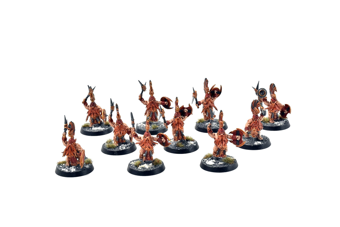 FYRESLAYERS 10 Berserkers Vulkite #4 Peint par un professionnel Warhammer Sigmar