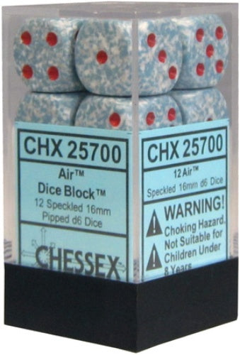 Speckled 12 * D6 Air 16mm Chessex Dice (CHX25700)