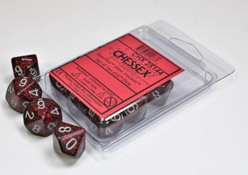 Speckled 10 * D10 Silver Volcano Chessex Dice (CHX25144)