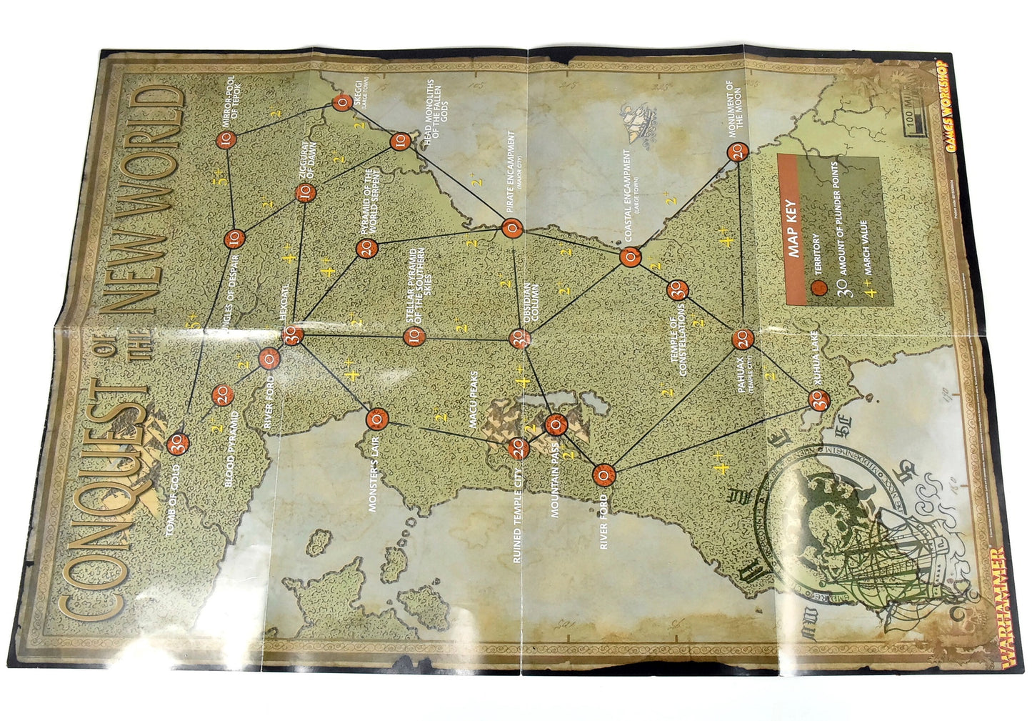 OLD WORLD The Rise of Sotek Map Warhammer Sigmar