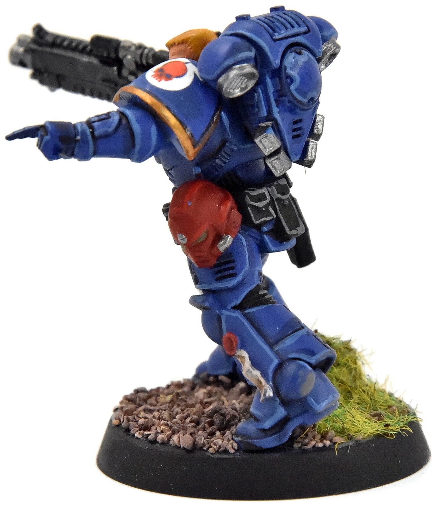 SPACE MARINES Primaris Lieutenant #2 WELL PAINTED Ultramarines 40K