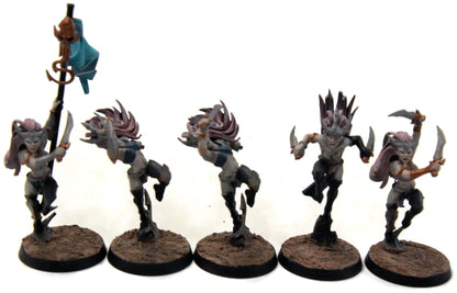 DAUGHTERS OF KHAINE 10 Witch Elves #2 WELL PAINTED Sigmar