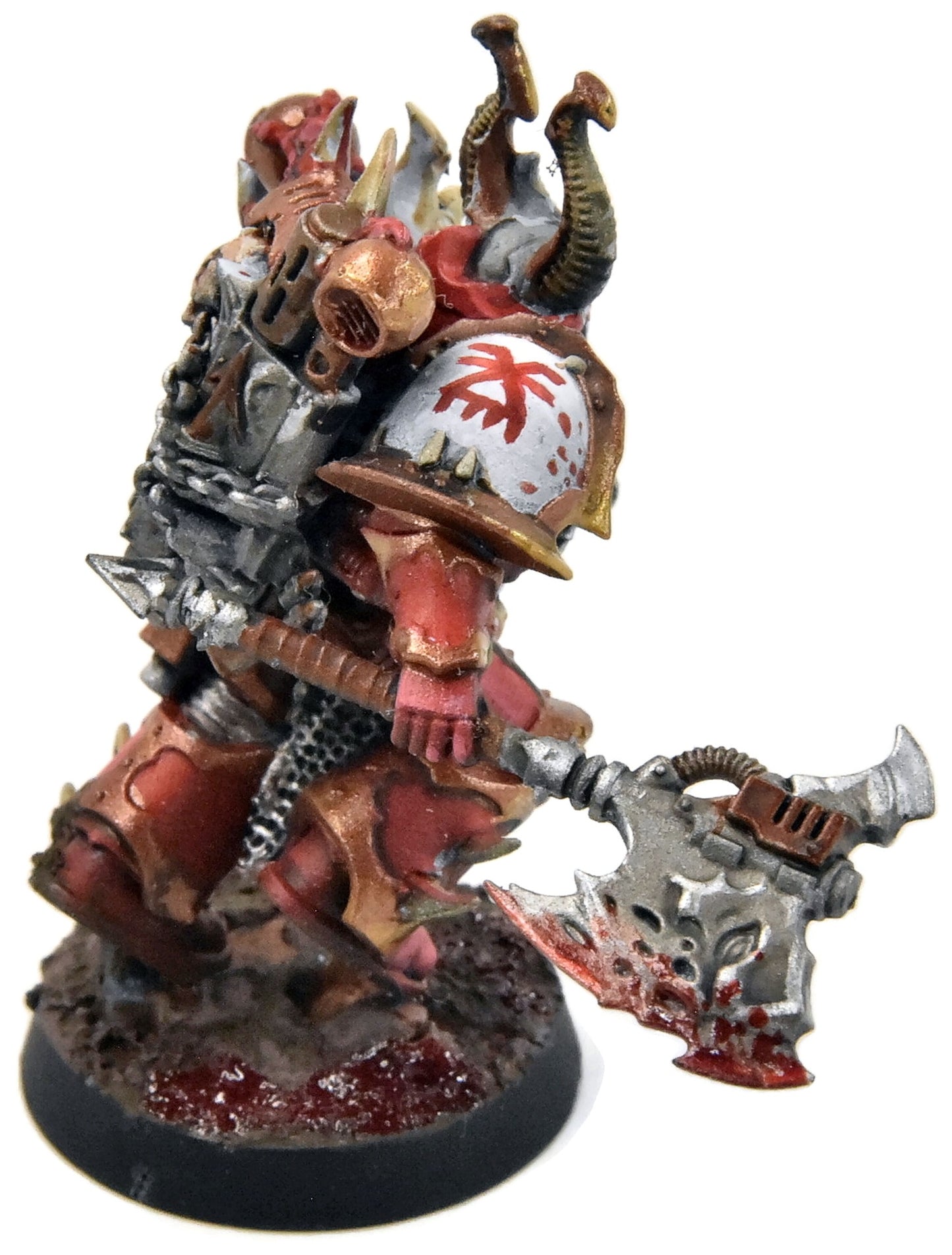 CHAOS SPACE MARINES Chaos Champion #1 WELL PAINTED Warhammer 40K