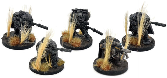 SPACE MARINES 5 Scouts With Sniper Rifles #1 WELL PAINTED Warhammer 40K