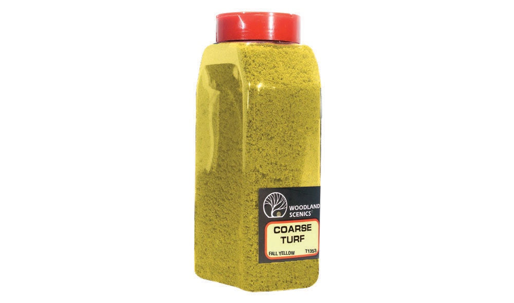 Woodland Scenics Shaker Turf - Coarse fall Yellow (32 Oz) T1353