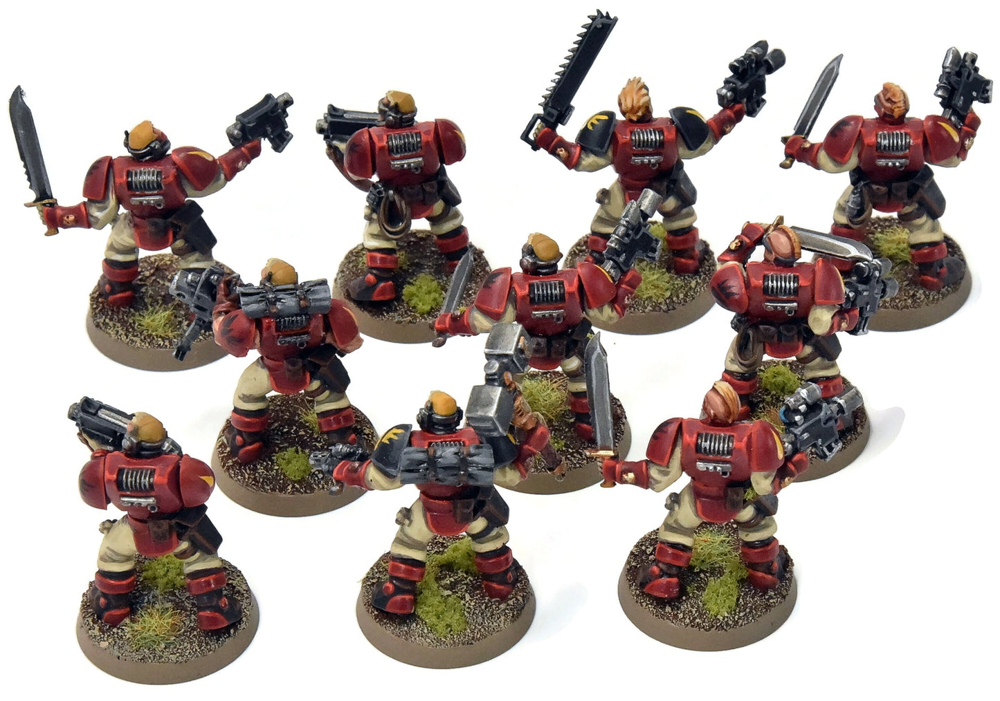 BLOOD ANGELS 10 Scouts #1 Classic Sculpt Warhammer 40K WELL PAINTED