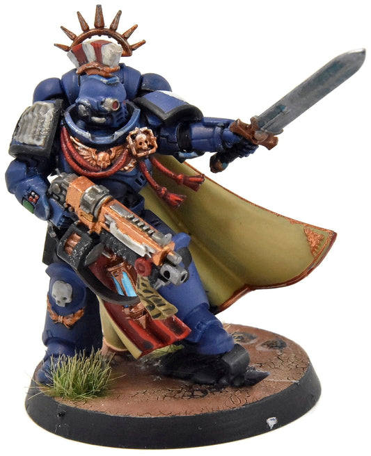 SPACE MARINES Primaris Captain #1 40K WELL PAINTED ultramarines