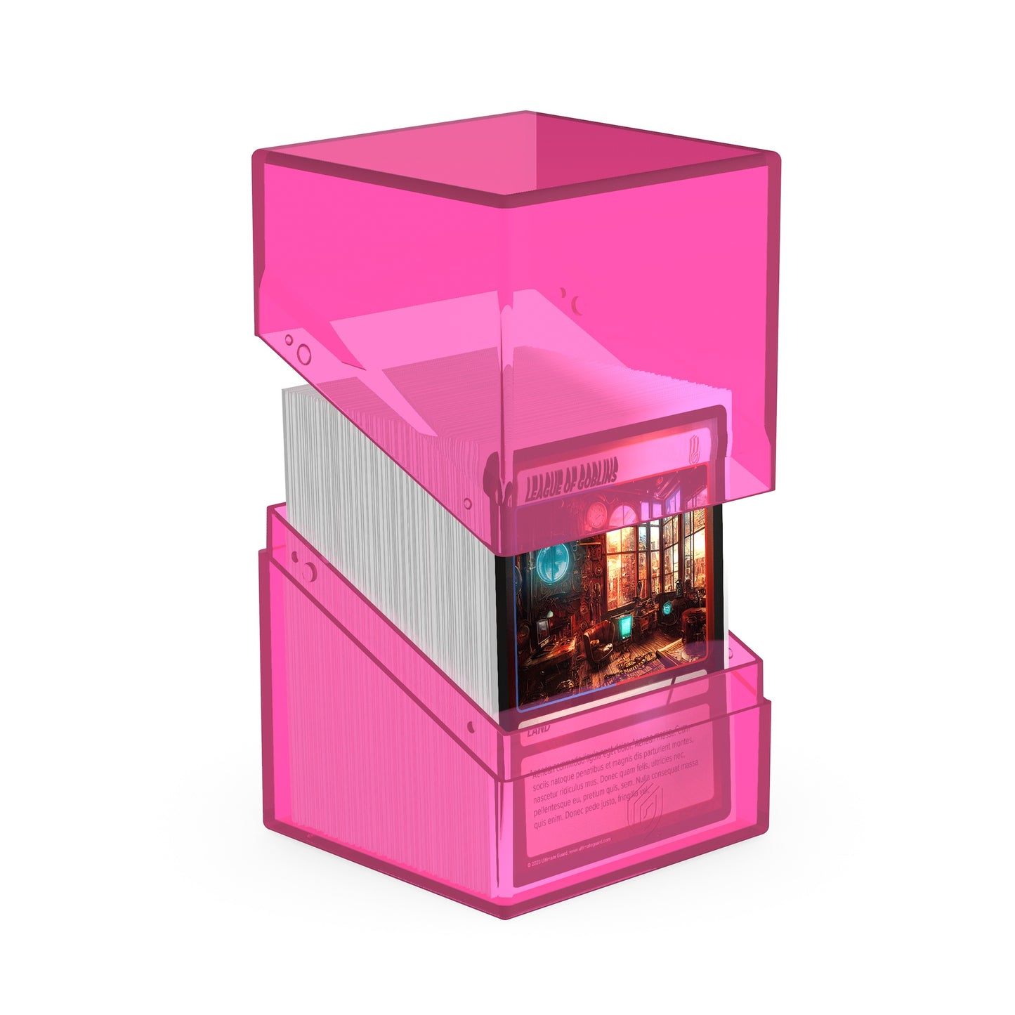 Ultimate Guard Deck Case Boulder 100+ Clear Rhodonite