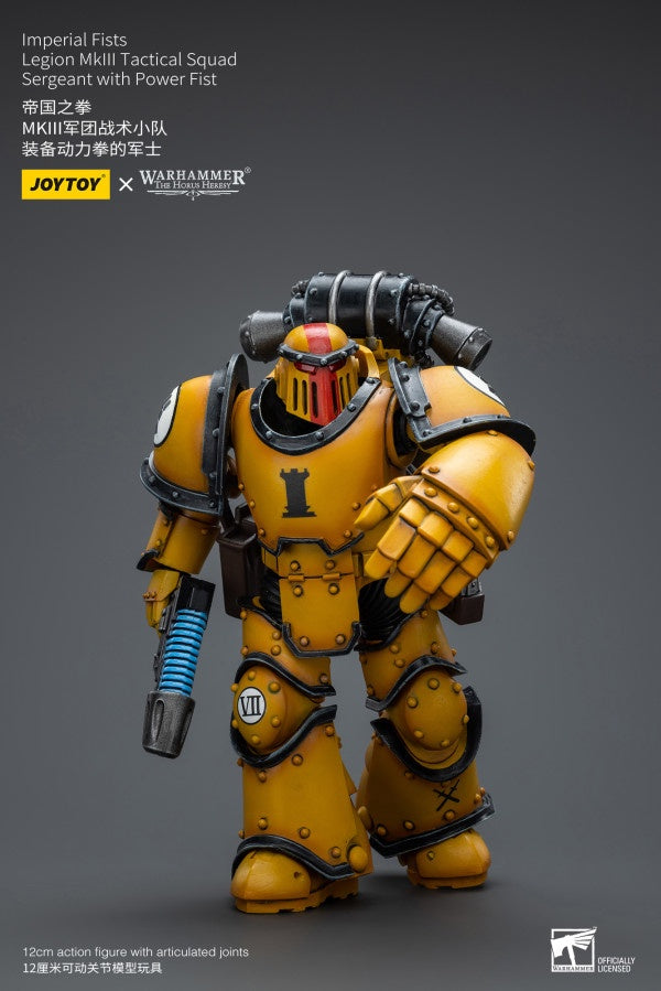 Legion MkIII Tactical Squad Sergeant with Power Fist Imperial Fists Joy Toy