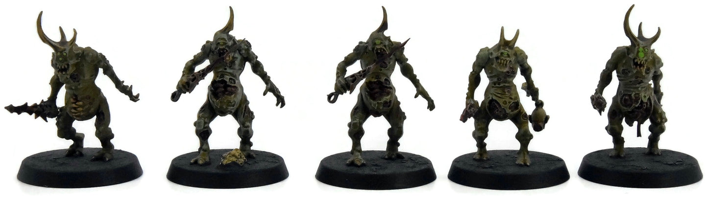 MAGGOTKIN OF NURGLE 10 Plaguebearers #3 WELL PAINTED Warhammer Sigmar