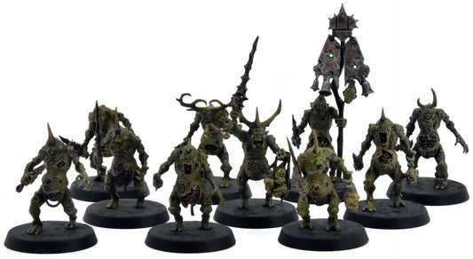 MAGGOTKIN OF NURGLE 10 Plaguebearers #4 WELL PAINTED Warhammer Sigmar