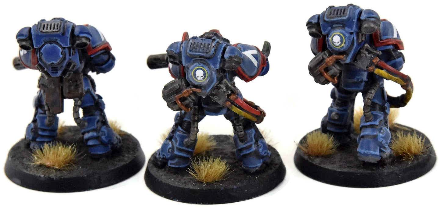 SPACE MARINES 3 Eradicators #1 WELL PAINTED Ultramarines Warhammer 40K