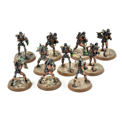 NECRONS 10 Warriors #5 WELL PAINTED Warhammer 40K