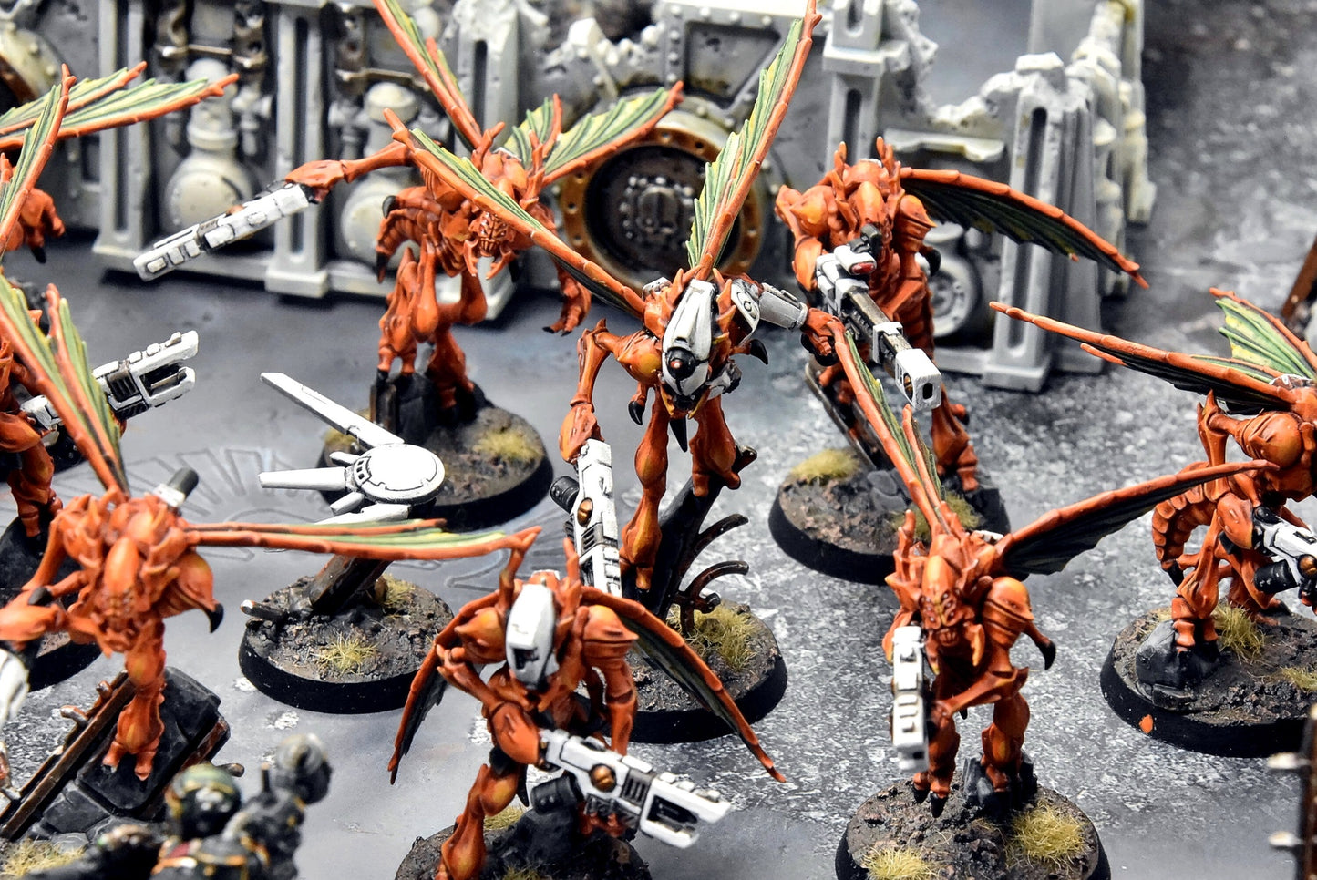 KILL TEAM  HIVESTORM #1 COMMISSION PRO PAINTED 40K Vespids Aquilons 5290