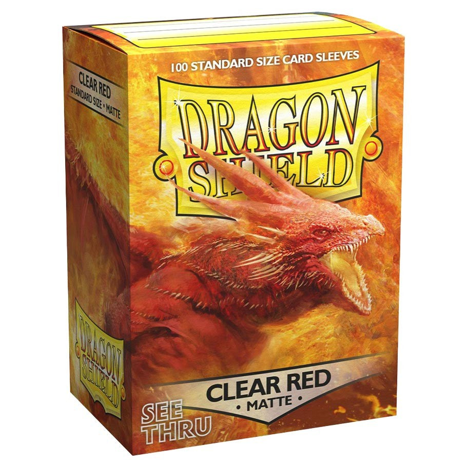 Dragon Shield Sleeves Matte Clear Red(100)