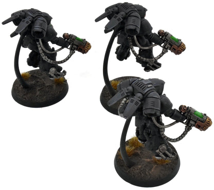 SPACE MARINES 3 Raven Guard Primaris Inceptors #2 BIEN PEINTS Warhammer 40K