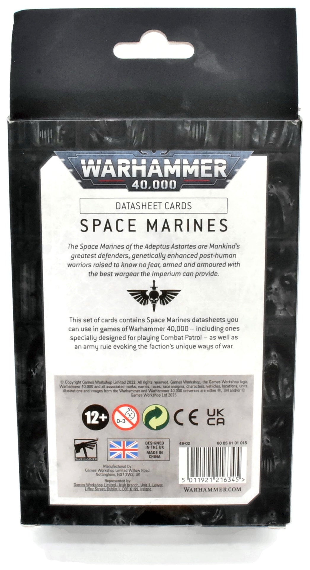 BOOKS & ACCESSORIES Space Marines Datasheet Cards #1 Warhammer 40K
