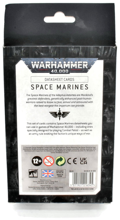 BOOKS & ACCESSORIES Space Marines Datasheet Cards #1 Warhammer 40K