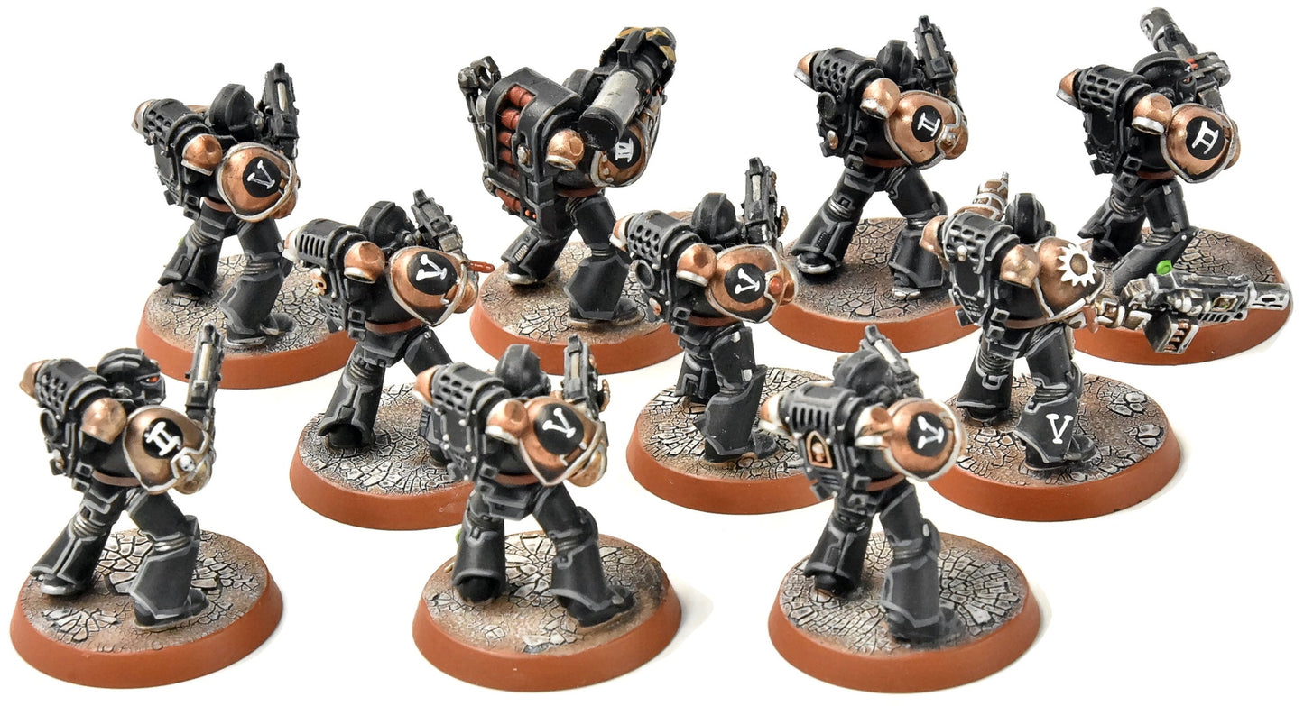 SPACE MARINES 10 Tactical Squad #2 PRO PAINTED Warhammer 40K