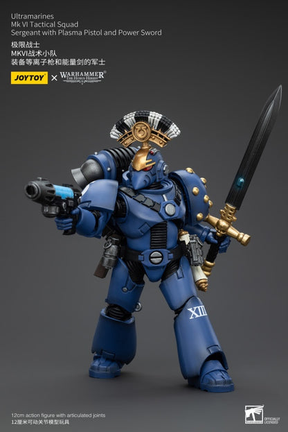MK VI Tactical Squad Sergeant with Plasma Pistol and Power Sword Ultramarines