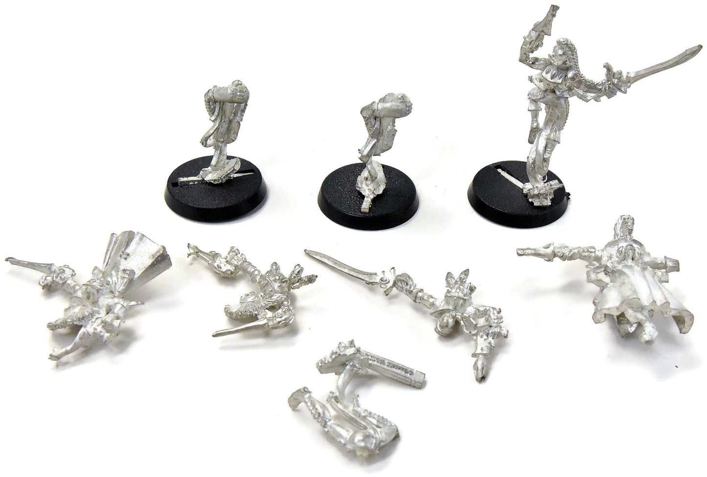 AELDARI 5 Harlequin #1 METAL Warhammer 40K missing 2 bases