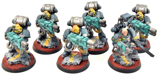 SPACE MARINES 6 Devastators #1 WELL PAINTED Warhammer 40K