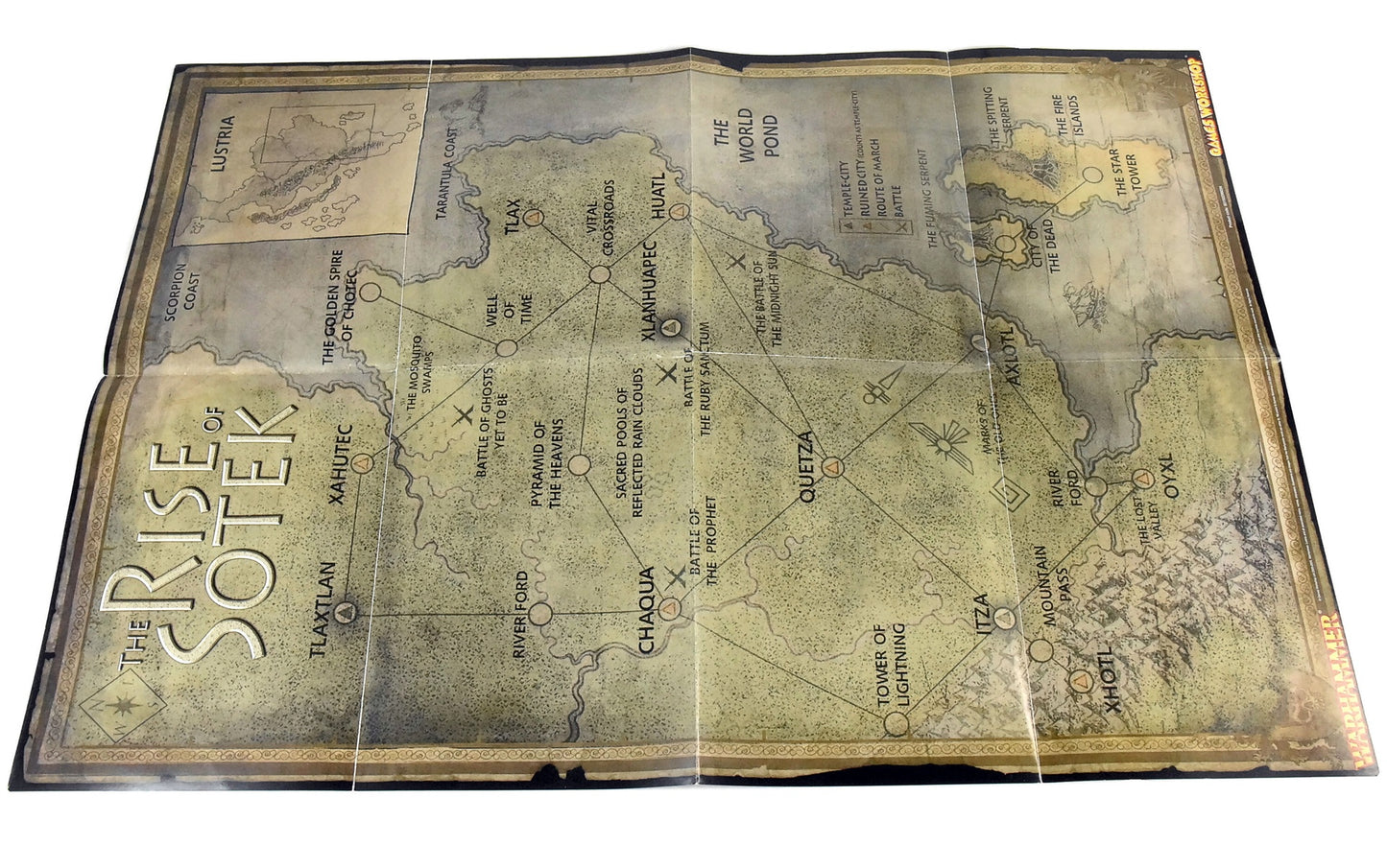 OLD WORLD The Rise of Sotek Map Warhammer Sigmar