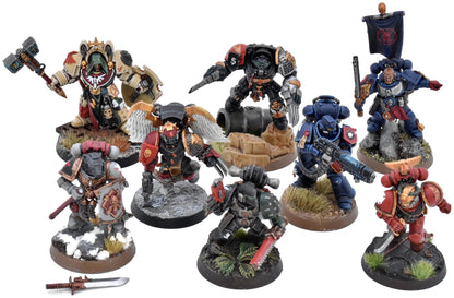 SPACE MARINES 8 Loose Models #1 WELL PAINTED Warhammer 40K